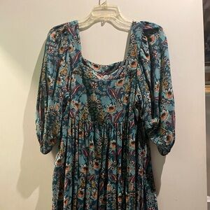 Maurice’s floral dress teal